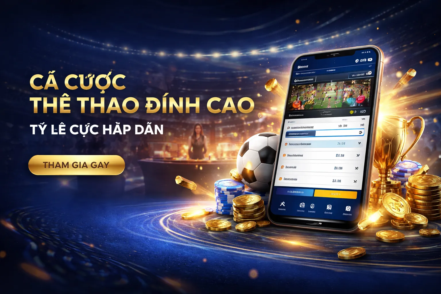 Sân vận động với trận đấu bóng đá sôi động, thể hiện kèo bóng đá 88 hấp dẫn